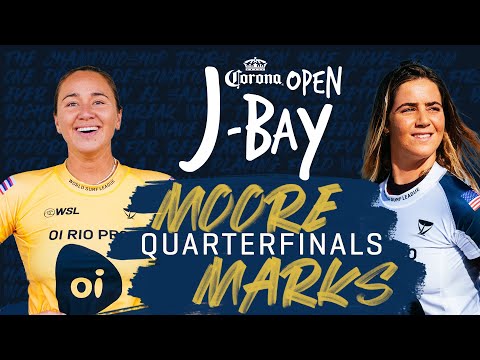 Carissa Moore vs Caroline Marks | Corona Open J-Bay - Quarterfinal Heat Replay